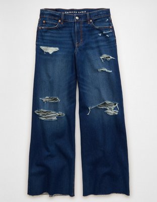 AE Dreamy Drape Strigid Low-Rise Ultra Wide-Leg Jean