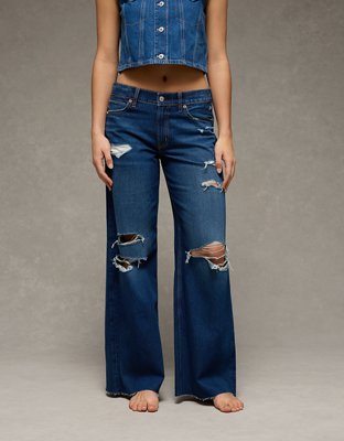 AE Dreamy Drape Strigid Low-Rise Ultra Wide-Leg Jean