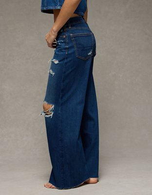 AE Dreamy Drape Strigid Low-Rise Ultra Wide-Leg Jean