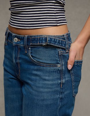 AE Dreamy Drape Strigid Low-Rise Baggy Wide-Leg Jean