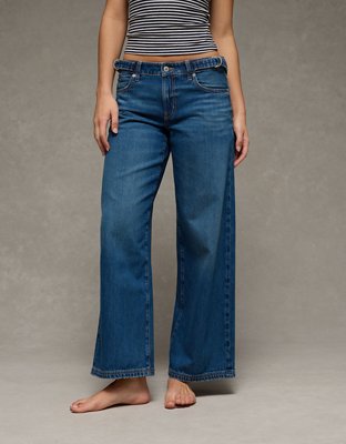AE Dreamy Drape Strigid Low-Rise Baggy Wide-Leg Jean