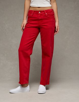 AE Stretch Low-Rise Baggy Straight Jean