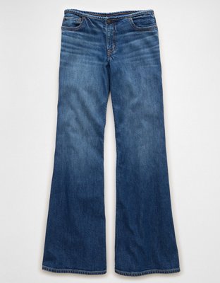 AE Dreamy Drape Stretch Super Low-Rise Baggy Flare Jean