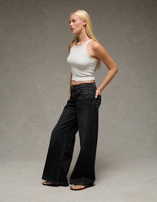 AE Dreamy Drape Low-Rise Ultra Wide-Leg Jean