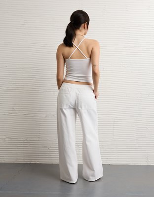 AE Dreamy Drape Strigid Low-Rise Ultra Wide-Leg Jean