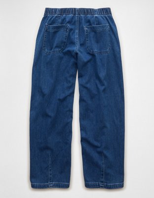 AE Dreamy Drape Stretch Low-Rise Pull-On Baggy Jean