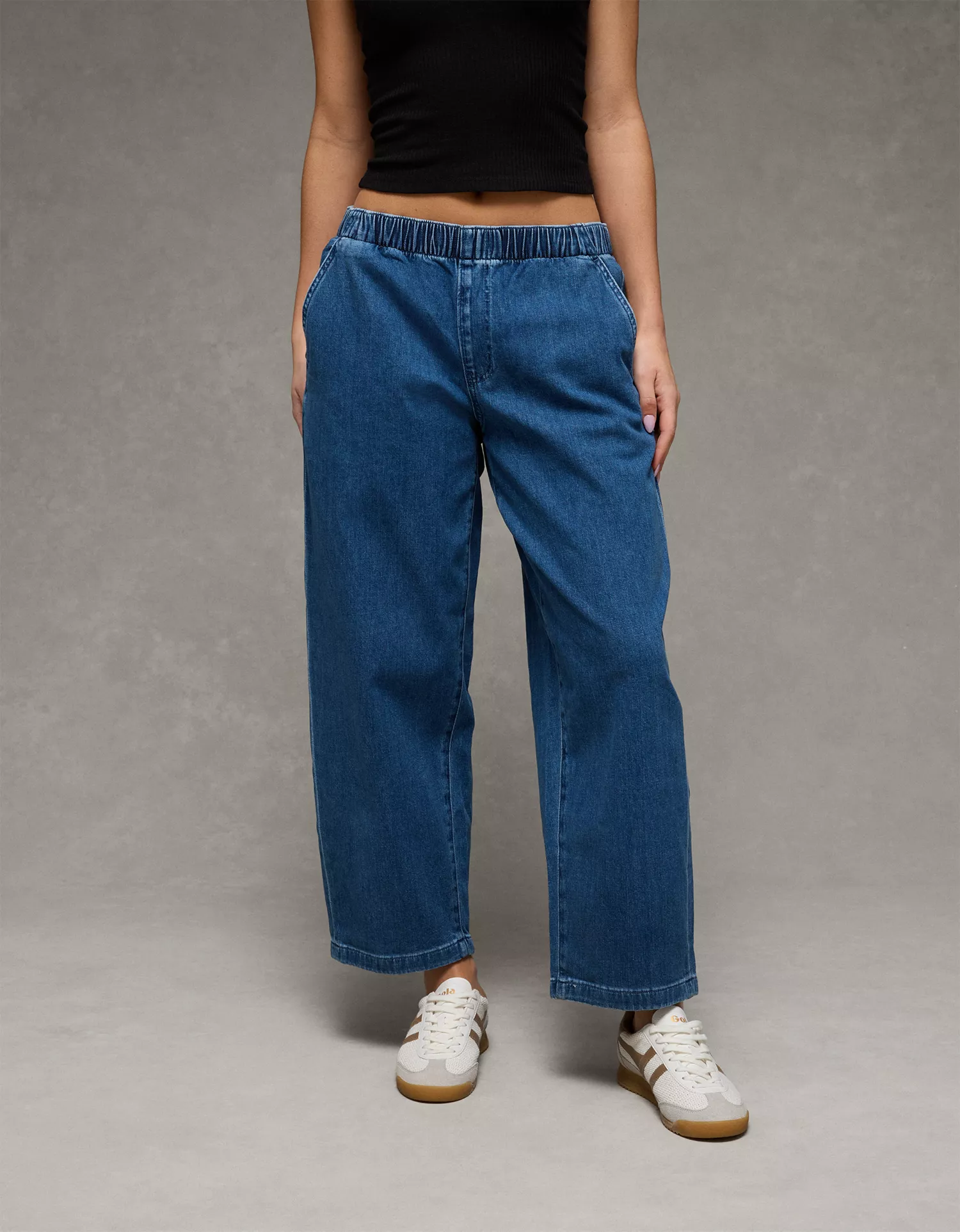 AE Low-Rise Pull-On Baggy Jean