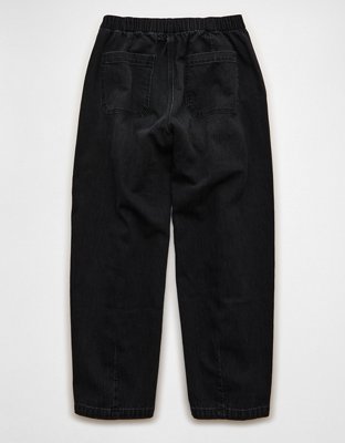 AE Stretch Low-Rise Pull-On Barrel Jean
