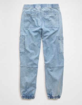 AE Dreamy Drape Stretch High-Waisted Baggy Jogger Jean