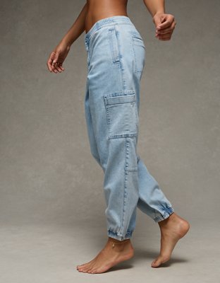 AE Dreamy Drape Stretch Low-Rise Baggy Jogger Jean