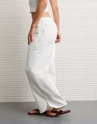 Женские джинсы American Eagle AE Low-Rise Beachy Baggy Jean, цвет: Средний Винтажный — фото 5