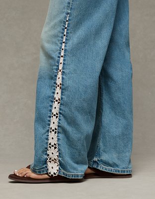 AE Dreamy Drape Stretch Low-Rise Baggy Ultra-Wide Leg Jean