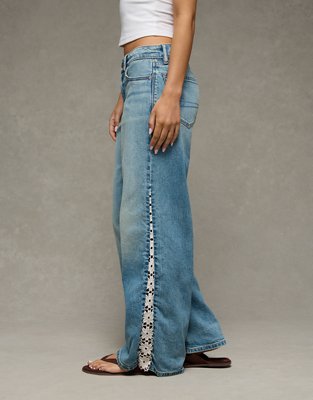 AE Dreamy Drape Stretch Low-Rise Baggy Ultra-Wide Leg Jean