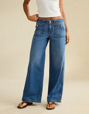 AE Low-Rise Baggy Ultra-Wide Leg Jean