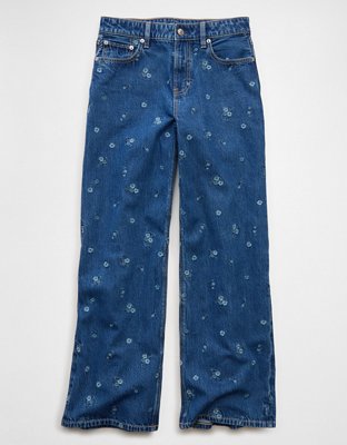 AE Dreamy Drape Strigid Super High-Waisted Baggy Wide-Leg Jean