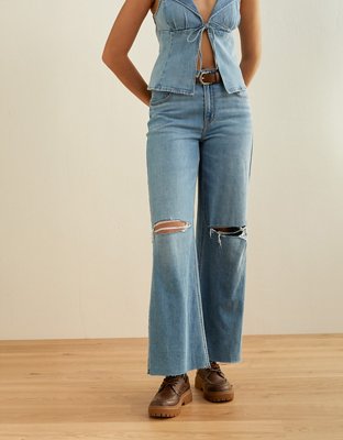 AE Super High-Waisted Baggy Wide-Leg Jean