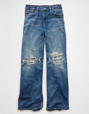 AE Dreamy Drape Stretch Super High-Waisted Baggy Wide-Leg Jean