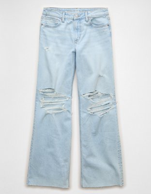 AE Dreamy Drape Stretch Super High-Waisted Baggy Wide-Leg Jean