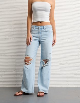 AE Dreamy Drape Stretch Super High-Waisted Baggy Wide-Leg Jean from American Eagle - $59.96