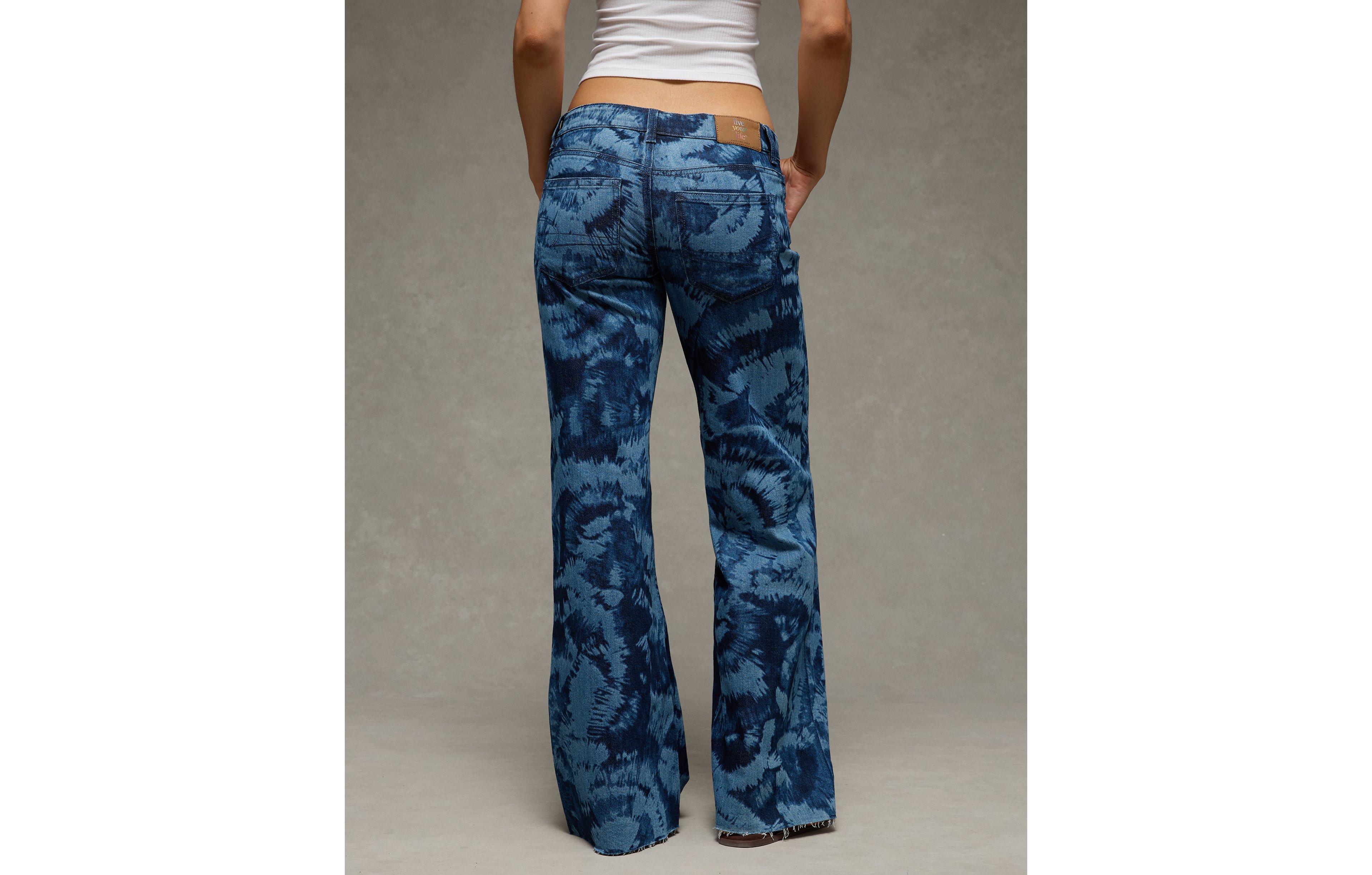 AE Pride Super Low-Rise Baggy Flare Jean