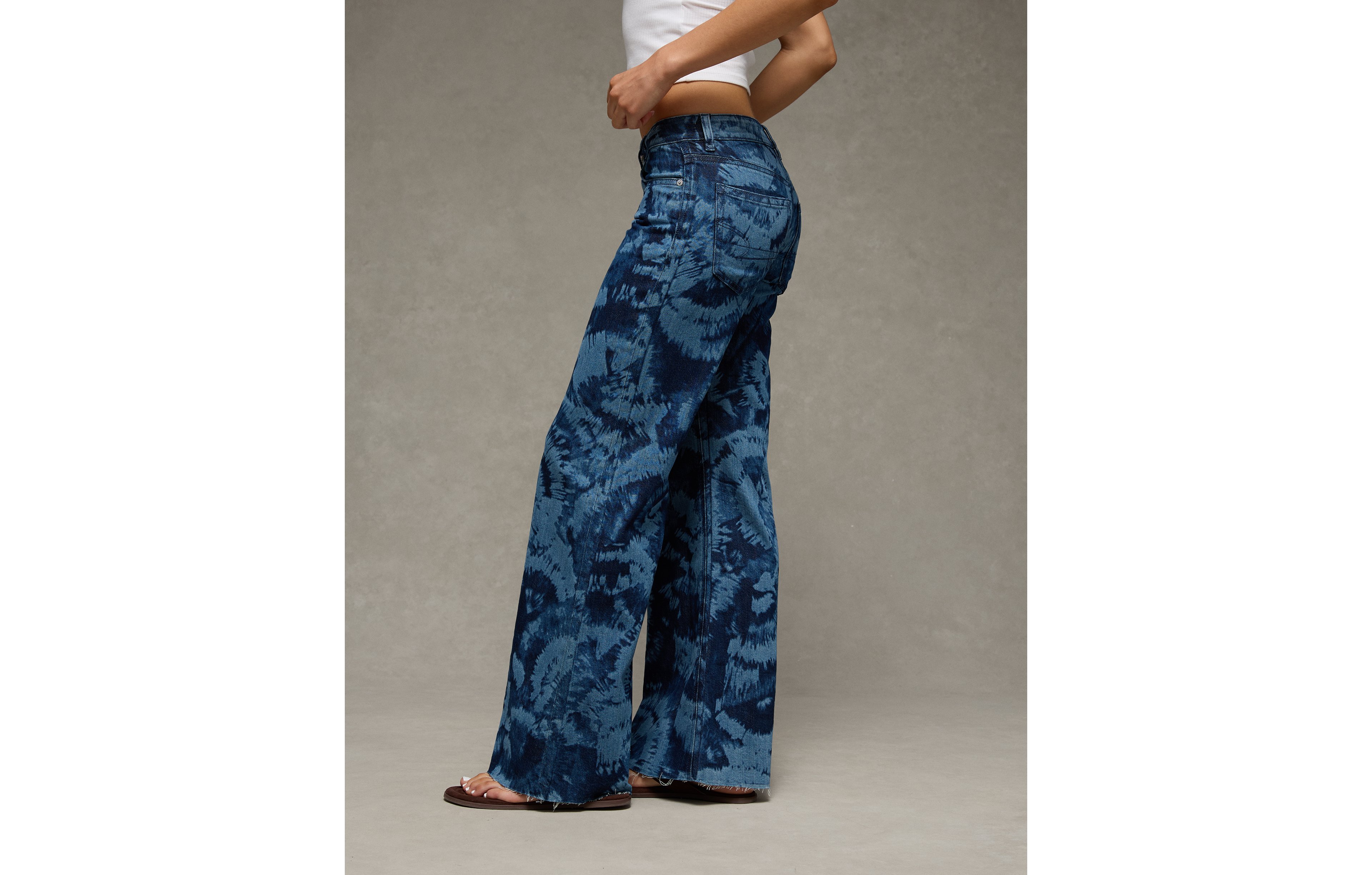 AE Pride Super Low-Rise Baggy Flare Jean