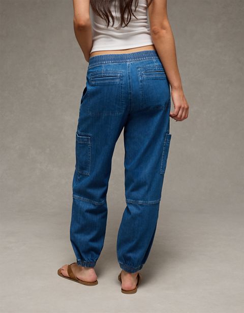 Женские джинсы American Eagle AE Low-Rise Baggy Jogger Jean