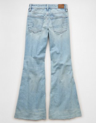 AE Dreamy Drape Stretch Super Low-Rise Baggy Flare Jean