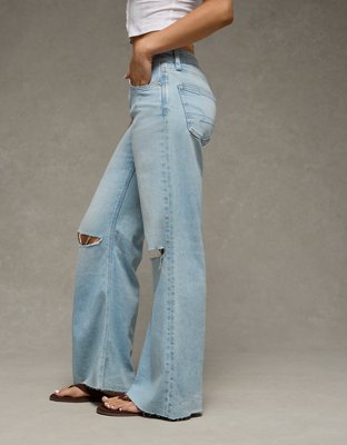 Женские джинсы American Eagle AE Super Low-Rise Baggy Flare Jean — фото 2