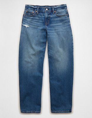 Jean tonneau ample à taille basse AE