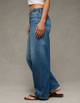 Женские джинсы American Eagle AE Low-Rise Baggy Barrel Jean — фото 3