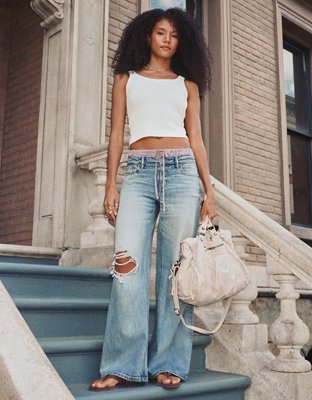 AE Low-Rise Baggy Ultra-Wide Leg Jean