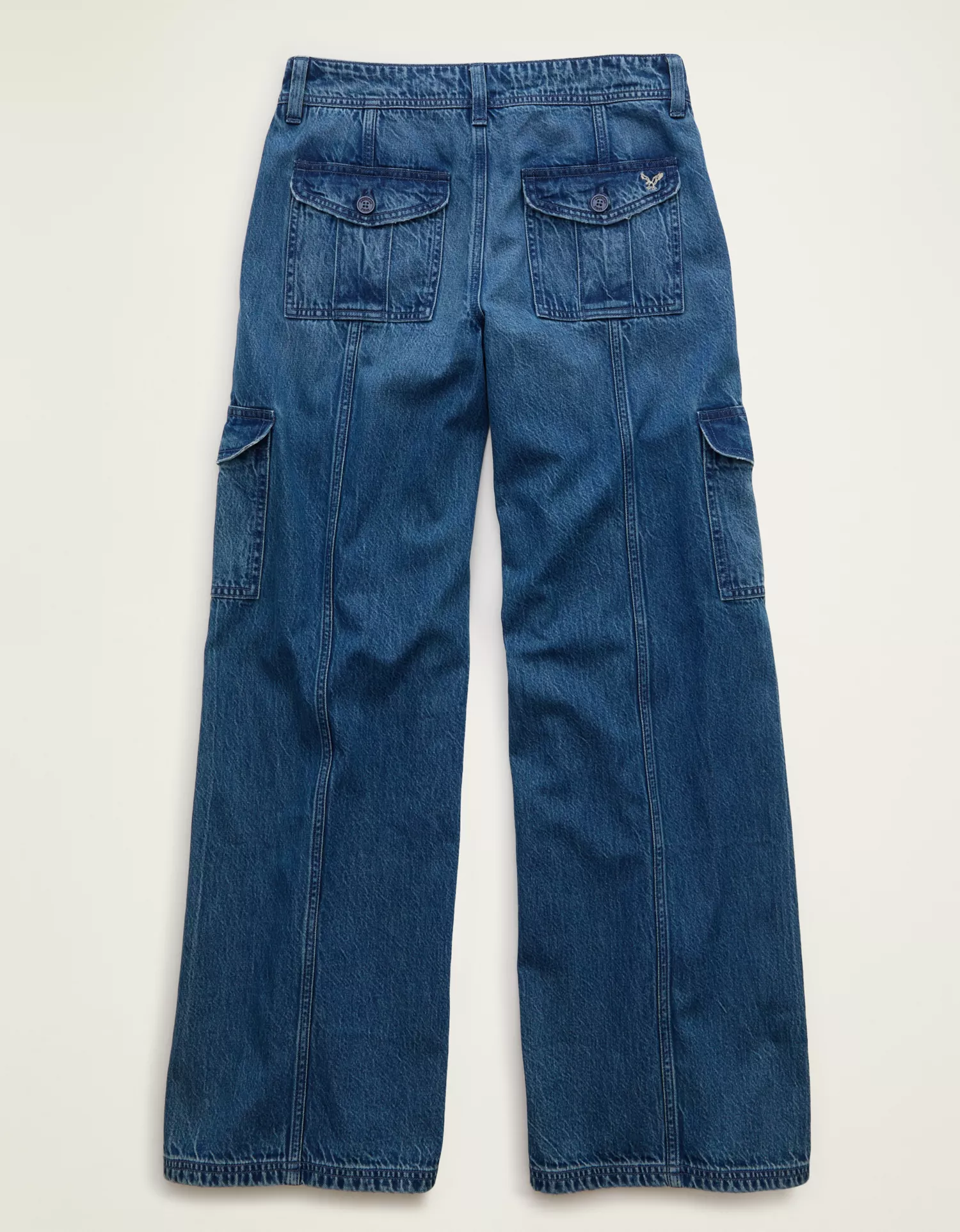 AE Low-Rise Cargo Baggy Ultra-Wide Leg Jean - thumbnail 4