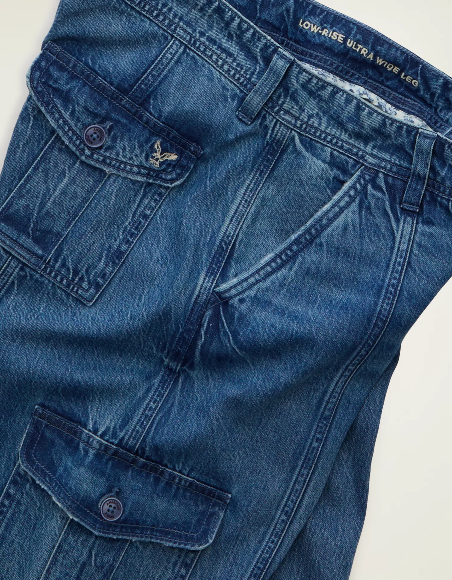 AE Low-Rise Cargo Baggy Ultra-Wide Leg Jean - thumbnail 6