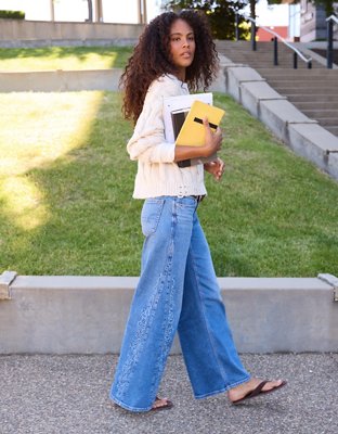 AE Low-Rise Baggy Ultra-Wide Leg Jean