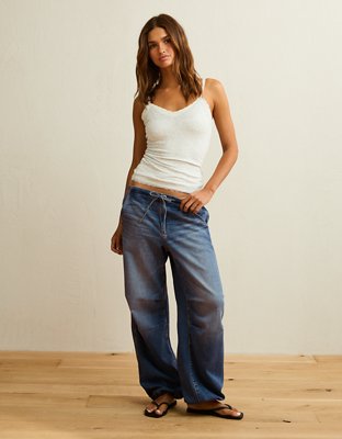 AE Low-Rise Cozy Baggy Wide-Leg Jean