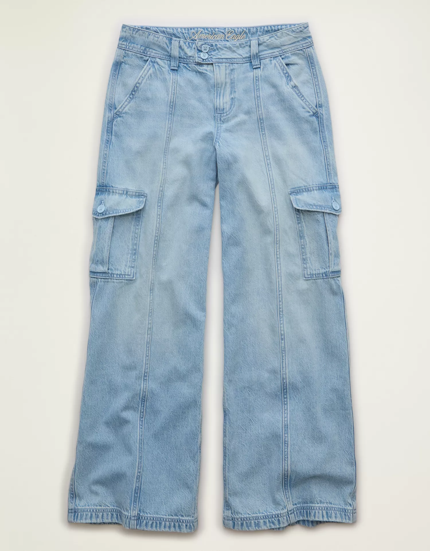 AE Low-Rise Cargo Baggy Ultra-Wide Leg Jean - thumbnail 9