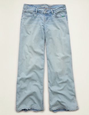 AE Lowest-Rise Wide-Leg Jean Holgado