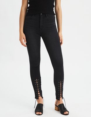 American Eagle - AEO Denim X Hi-Rise Jegging in Black Slash, $59.95