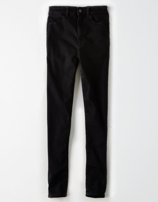 american eagle high rise black jeans