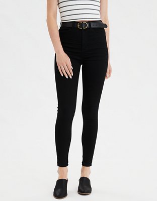 AMORE MIO TUMMY TUCK JEGGINGS BLACK