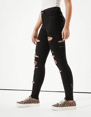 Женские джинсы American Eagle AE Dream Ripped Highest Waist Jegging — фото 4