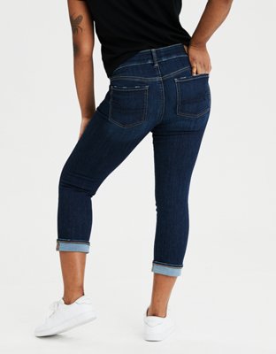 american eagle artist crop stretch jeans