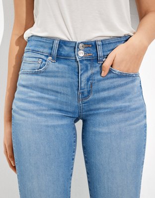 Женские джинсы American Eagle AE Ne(x)t Level Ripped Low-Rise Artist Crop Jean — фото 5
