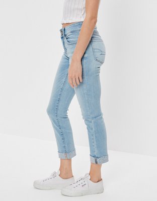 Женские джинсы American Eagle AE Ne(x)t Level Low-Rise Artist Crop Jean — фото 4