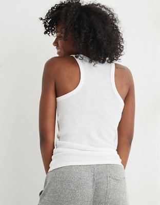Aerie No BS Waffle Henley Tank Top