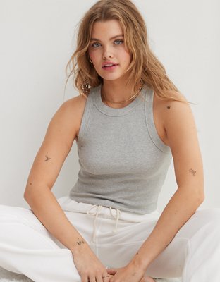 Aerie Free Spirit Ribbed Tank Top | Aerie