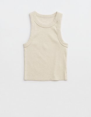 Aerie Textured Free Spirit Ribbed Tank Top