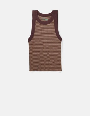 Camiseta sin mangas rayada Aerie