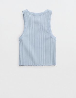 Aerie Textured Free Spirit Ribbed Tank Top