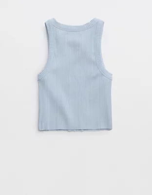 Aerie Textured Free Spirit Ribbed Tank Top